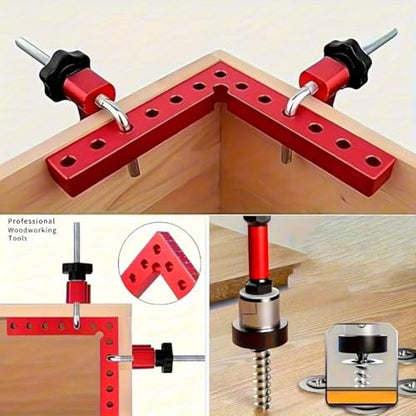 7pcs 90-Degree Precision Right Angle Clamp Set, Suitable for Woodworking, Picture Frames, Boxes, and Drawers