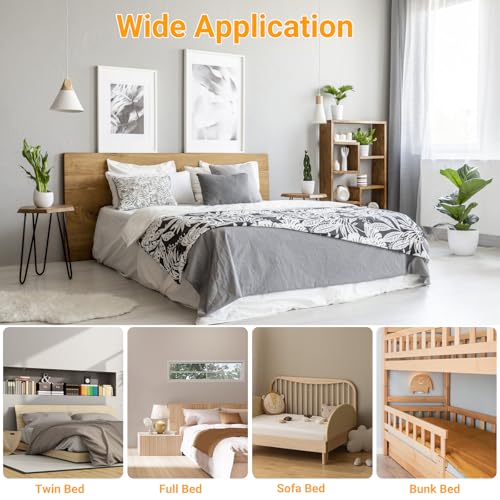 4Pcs Rust Proof Bed Rail Brackets with 32 Pcs Srews