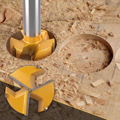 1-9/16" | 39.7mm Triple Flute Tungsten Carbide Forstner Drill Bit (Hex) - size: 1-9/16" | 39.7mm