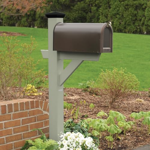 Highwood Hazelton Mailbox Post, Eucalyptus - color: Eucalyptus