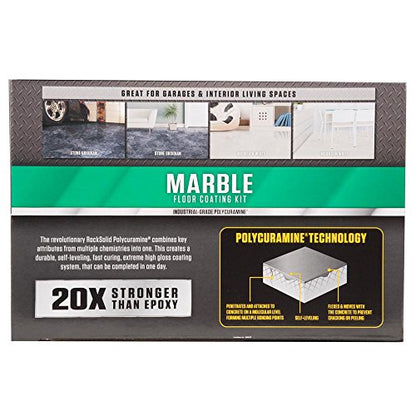 RockSolid Marble Floor Coating Kit, Stone Obsidian - color: Gray/Black