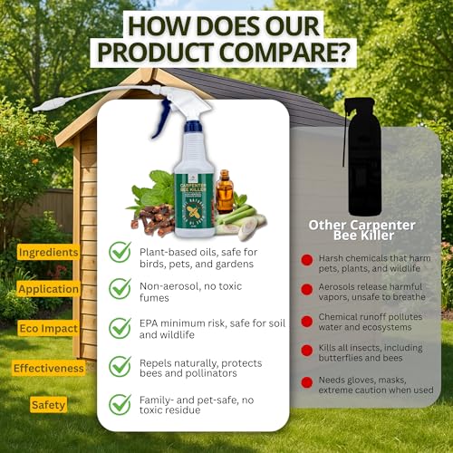Donaldson Farms Carpenter Bee Spray for Sheds, Decks & Outdoor Wood, 16 oz - size: 16 0z - Carpenter Bee Spray