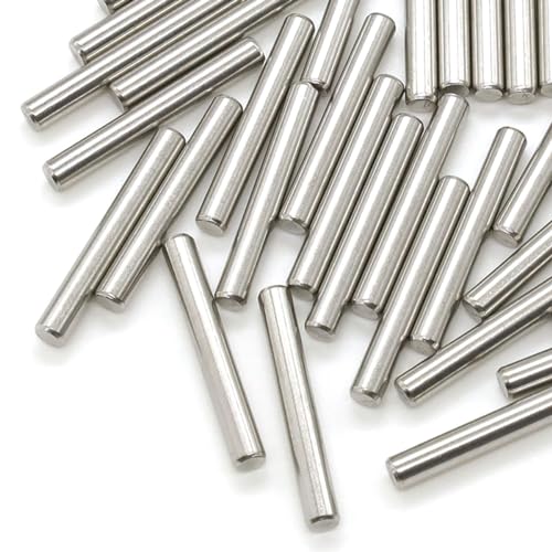 50 Pcs Stainless Steel Shelves Dowel Pins, Dowel Pin Hardware Shelf Support Pegs Pin Fastener (4mm x 40mm) - size: 4mm x 40mm