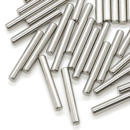 50 Pcs Stainless Steel Shelves Dowel Pins, Dowel Pin Hardware Shelf Support Pegs Pin Fastener (4mm x 40mm) - size: 4mm x 40mm