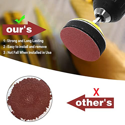 100PCS 2 Inch Sanding Discs 180 Grit Attachment Sandpaper - style: 180 Grit