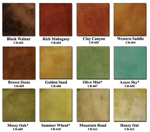 Acid Concrete Stain Professional Grade - Clay Canyon, 1 Gallon - color: Clay Canyon, size: 1 Gallon