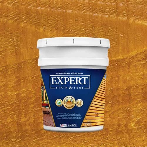 Expert Stain & Seal Transparent Stain & Sealer 5 Gallon Pail (Honey Tone) - color: Honey Tone