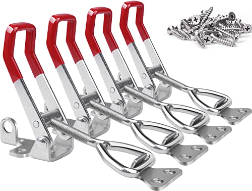 Vicuna R 4003 Heavy Duty Toggle Latch Clamp, Large Adjustable Pull Latch - style: 4003-4PK