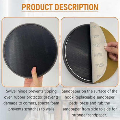 9 Inch Drywall Sanding Discs 240 Grit Set - size: 9 Inch 240 Grit Sanding Discs
