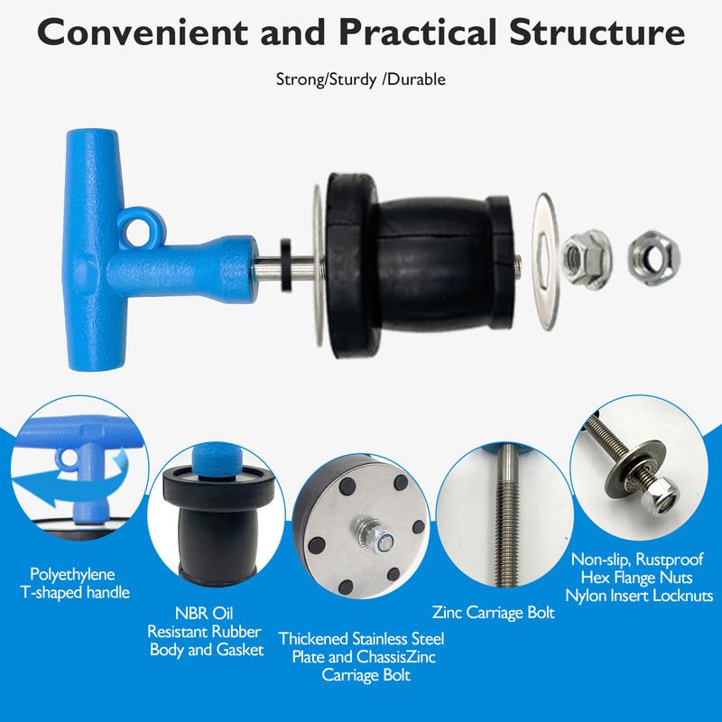 Mechanical Test, Seal, Cleanout Pipe Plug, 3-7/16 to 3-15/16 in - size: 3-3/8 to 3-15/16 in