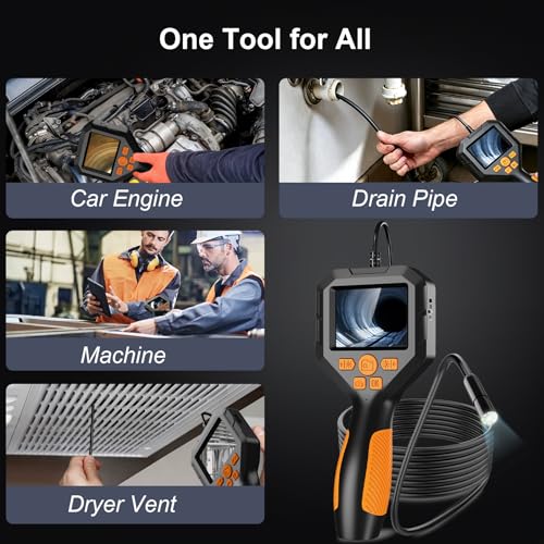 Unique Tech Gift for Men,HD Borescope Camera with Light