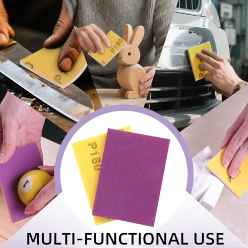 20Pcs Sanding Sponge 400 Grit Wet Dry Soft Foam Hand Sander Block - size: 20pcs 400 Grit, style: Ceramic Sand