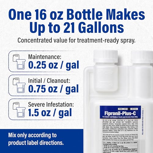 Fipronil Plus-C Insecticide Concentrate, 16 oz, Makes 21 Gallons