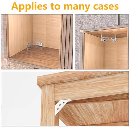 25 PCS Universal Stainless Steel Furniture Corner Connector Bracket