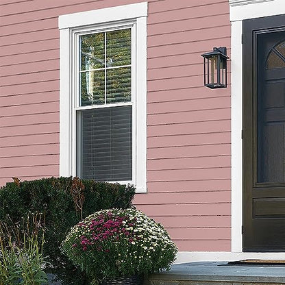 Glidden Total Exterior Paint & Primer All-in-One, Pepperberry/Pink, Flat, 1 Gallon - color: Pepperberry, size: 128 Fl Oz (Pack of 1)