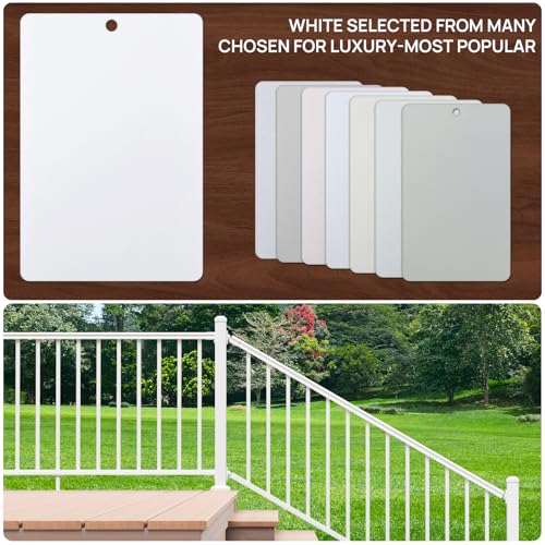 Egadis 1 Pack 2.56 in x 2.56 in x 39 in White Aluminum Railing Post - color: The 39in Post-1Pack