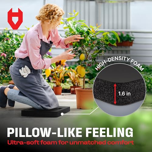 NoCry Extra Thick Professional Garden Kneeling Pad With Anti-Slip Coating