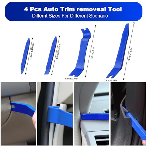 Keze 17 Pcs Hook and Pick Set Auto Trim Removal Tool Kit - color: Blue-17 Hook and Pick Set