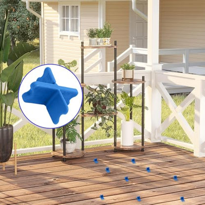 4 Pcs Deck Spacer Blue for Pressure Treated Composite Decking - color: Blue, size: 4