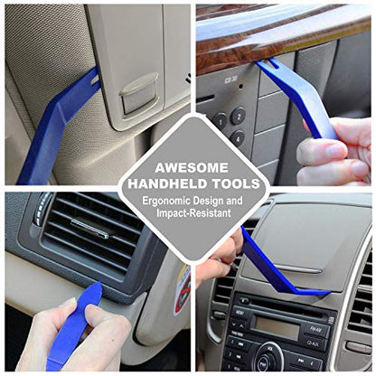 GLK Car Door Clip Panel Trim Removal Tool Kits Pry Tool - color: blue