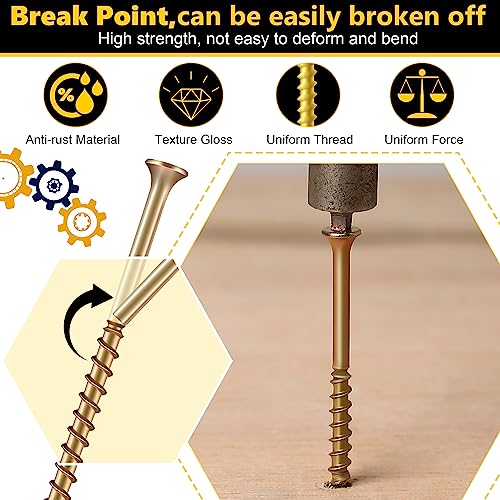 100 Pcs Repair Floor Screws for Floor Repair Fit Hardwood/Vinyl/Carpets