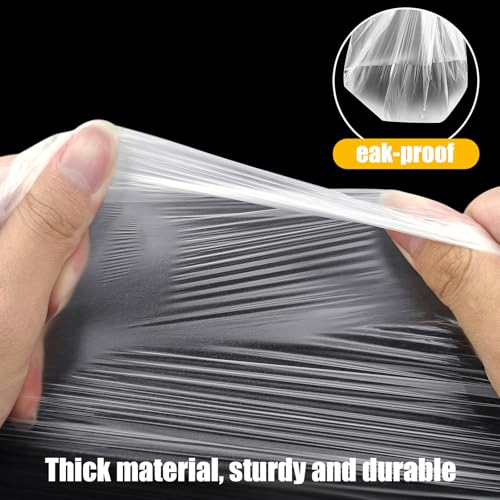 8 Pack Extra Large Plastic Drop Cloths for Painting Disposable Plastic Cover