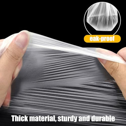 8 Pack Extra Large Plastic Drop Cloths for Painting Disposable Plastic Cover
