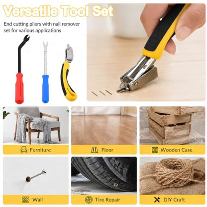 3 Pcs Upholstery Staple Remover Tool Set, High‑Carbon Steel Tack Puller Kit - color: 3pcs