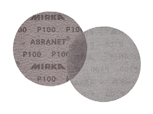Mirka Abranet 6 Inch 100 Grit Mesh Sanding Discs, Hook and Loop, 10 Pack - size: 100