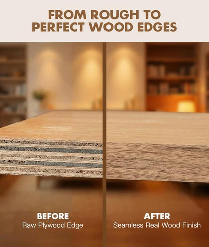 Black Walnut Edge Banding 1-3/4 Inch x 200 Ft Preglued Iron On Plywood Wood Tape, Premium Dark Walnut Veneer Edge Banding, Self Adhesive Flexible Wood Strip for Shelving and Table Repair - color: Black Walnut, size: 1-3/4 inch X 200 ft