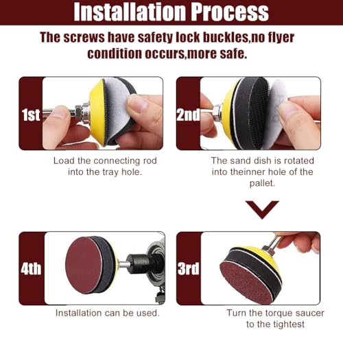 244Pack 2inch Sanding Discs Pad Variety Kit - style: Professional Master Kit