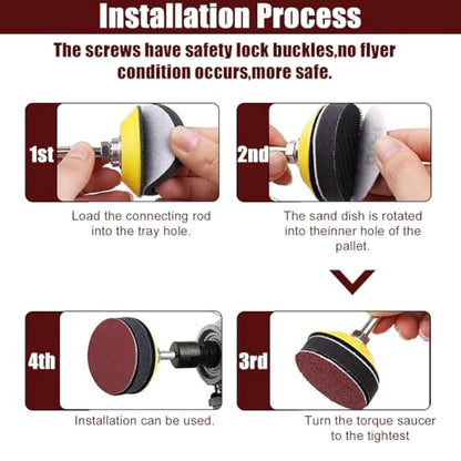 244Pack 2inch Sanding Discs Pad Variety Kit - style: Professional Master Kit