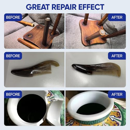5 Minute Epoxy Glue 0.81 Ounce (24ML) - 2 Part Clear Epoxy Resin Glue with 2 Mixing Tubes - Fast Curing High Strength Epoxy Resin Adhesive for Repairing Plastic Metal Ceramics Wood Glass Stone