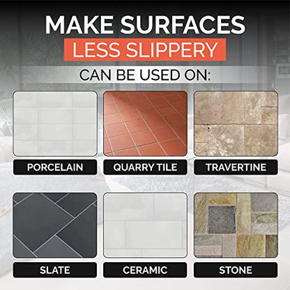 Stone Grip Industrial (Quart) Non-Slip Floor Treatment for Tile and Stone to Prevent Slippery Floors. Indoor/Outdoor, Residential/Commercial, Works in Minutes for Increased Traction - style: Quart