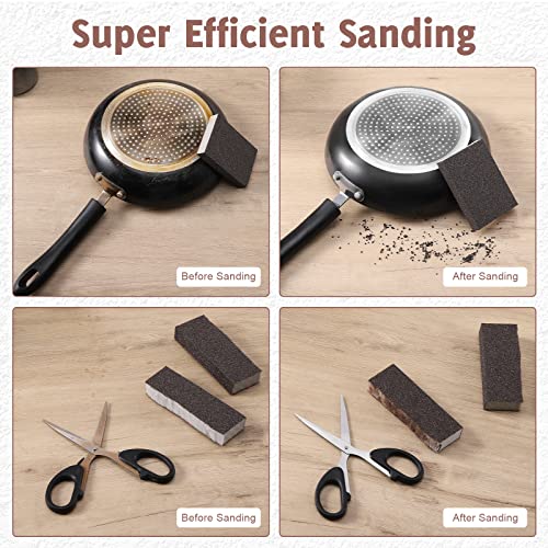 8PCS Sanding Sponge, Sanding Blocks of 60/80/120/220 Assorted Grits