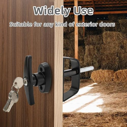 WRINGKIT Shed Door Latch Kit, 5 Keys and 2 Spring Loaded Latches - size: 5-1/2 Inch Stem
