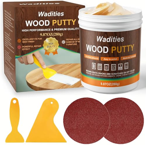 Natual Wood Filler, 9.87oz Wood Putty, Paintable Stainable Repair Putty - color: Natual