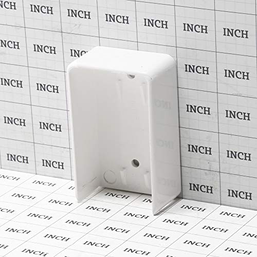 Rail Mount 2" x 3.5" White 4 Piece Kit