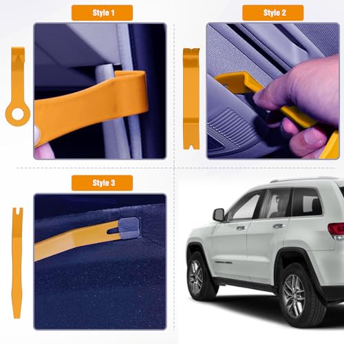 GOOACC 9PCS Auto Trim Removal Tool Kit Yellow - color: 9pcs Trim Removal Tool Yellow