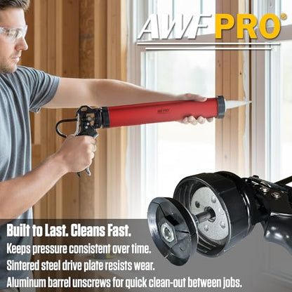 AWF PRO Sausage Caulking Gun 20 oz, 25:1 Thrust Ratio - size: 25:1 Thrust
