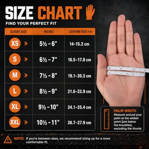 TitanFlex Heavy Duty Industrial Orange Nitrile Gloves, 8-mil, Gloves Disposable Latex Free with Raised Diamond Texture Grip, Powder Free, Rubber Glove, Mechanic Gloves,1000-ct Case (Large) - color: 03 8mil (1000ct), size: Large