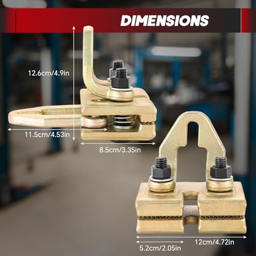 Professional 5 Ton 2-Way Auto Body Repair Clamp Kit 3PCS