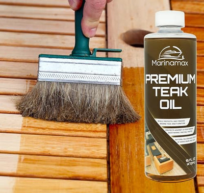 Premium Teak Oil 16 oz, Wood Oil, Sealer & Protector