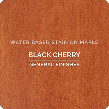 General Finishes Water Based Wood Stain, 1 Quart, Black Cherry - color: Black Cherry, size: 1 Quart