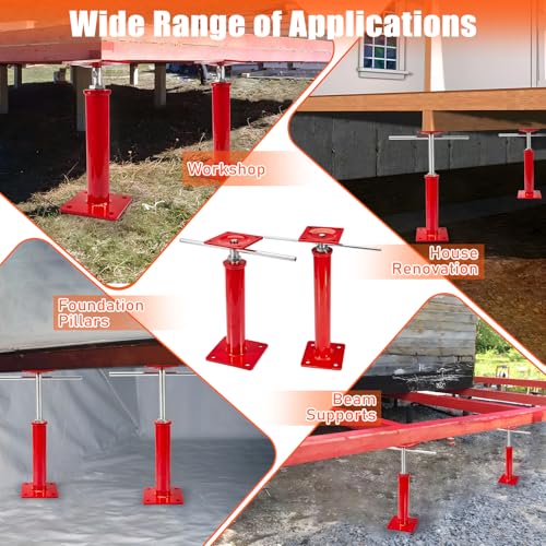 2 Pack House Floor Jacks, 16"-21" Height Range, 11023 LBS Max Load - size: 16" - 21" (2 Pack)