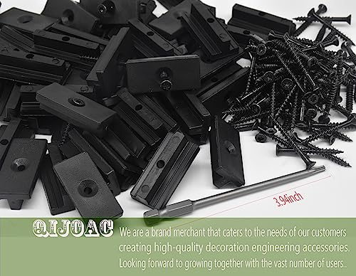 Universal Hidden Deck Fasteners - Composite Decking Clips & Plastic Hidden Fasteners with Screws, 500 Per Box for 260 SQ.FT.