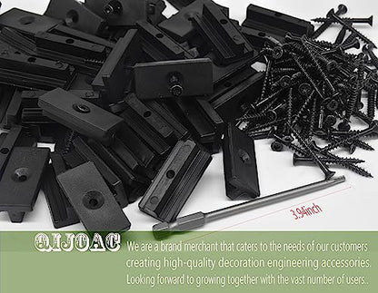 Universal Hidden Deck Fasteners - Composite Decking Clips & Plastic Hidden Fasteners with Screws, 500 Per Box for 260 SQ.FT.