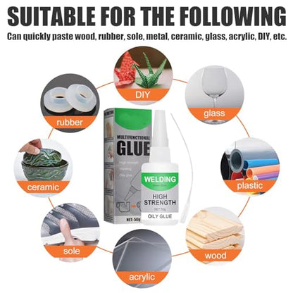 Extensivek Ex01 Glue,Welding High-Strength Oily Glue,Universal Super Glue Gel,Instant Bonding,Strong Adhesion (1PCS) - color: 1PCS