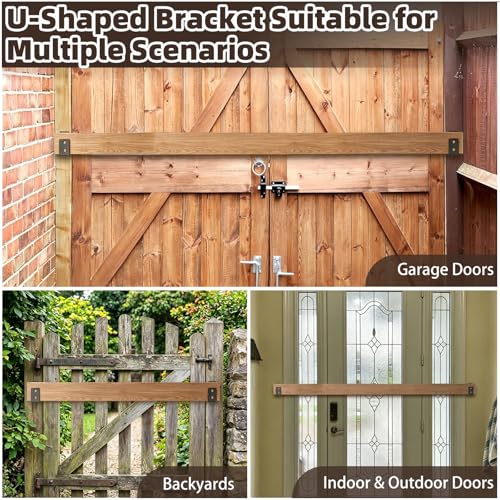 2x4 Door Barricade Brackets, 3mm Door Reinforcement Security Brackets(4PCS) - size: 3mm 4PCS