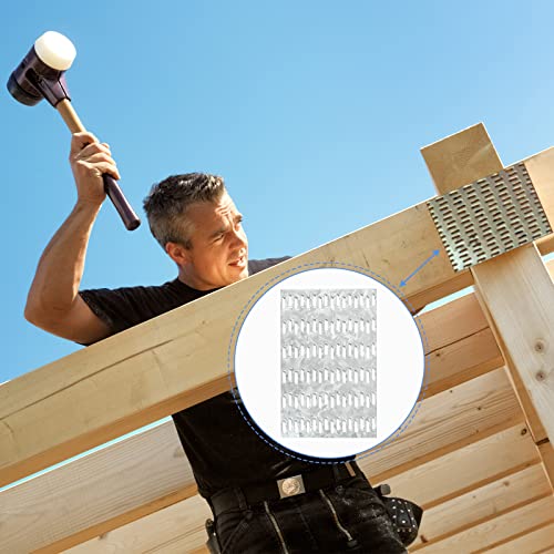 20 Pack Truss Plates 4x6 Inch, Pronged Truss Mending Plate with Nail Teeth, Mending Plate for Wood Truss Roofing Brackets Connector - size: 4"x6"